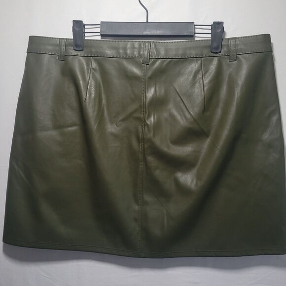 wild fable Dresses & Skirts - Wild Fable Faux Leather Mini Skirt, Women's Size 18 NWOT